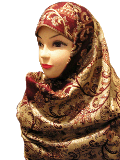 Brown pashmina with addition of golden hue